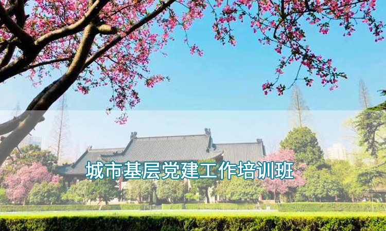 干部党建培训—南京师范大学城市基层党建工作培训班